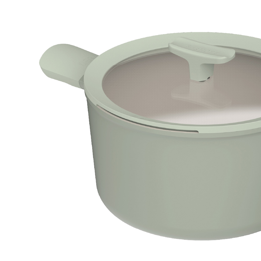 หม้ออะลูมิเนี่ยมเคลือบเซรามิค BergHOFF Non-stick 24x14ซม. Balance Sage 3950453_2